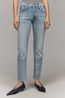 MOTHER The Hiker Hover Mid-Rise Straight-Leg Jeans