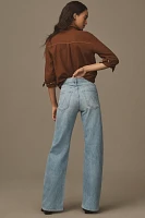 MOTHER The Lasso Sneak High-Rise Wide-Leg Jeans