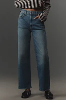 MOTHER The Rambler High-Rise Zip Flood Jeans