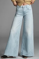 MOTHER The Swisher Sneak High-Rise Wide-Leg Jeans