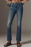 MOTHER The Insider Flood Mid-Rise Fray Jeans