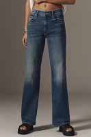 MOTHER The Maven Sneak Mid-Rise Wide-Leg Jeans