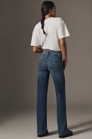 MOTHER The Maven Sneak Mid-Rise Wide-Leg Jeans