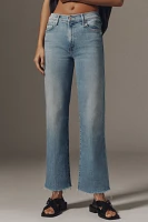 MOTHER The Kick It High-Rise Ankle Fray Jeans