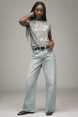 MOTHER The Full Pipe Flood High-Rise Barrel Jeans