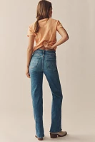 MOTHER The Kick It High-Rise Straight-Leg Jeans