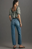 MOTHER The Tomcat Flood High-Rise Straight-Leg Jeans