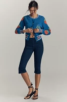 MOTHER The Nothing Bunny High-Rise Pedal Pusher Jeans