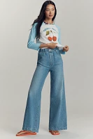 MOTHER The Kitchen Drawer Skimp Pull-On High-Rise Wide-Leg Jeans