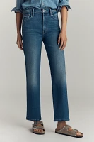 Mother The Rambler Zip Flood High-Rise Wide-Leg Jeans