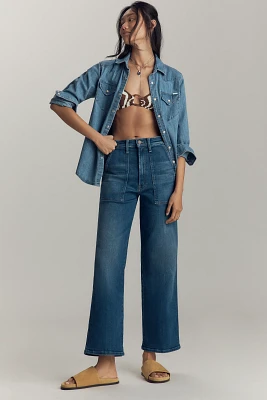 MOTHER The Stitch Up Maven High-Rise Wide-Leg Jeans