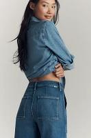 MOTHER The Stitch Up Maven High-Rise Wide-Leg Jeans