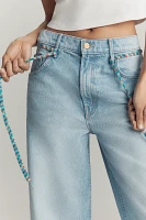 MOTHER The Shoelace Fun Dip High-Rise Wide-Leg Jeans