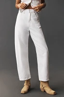 MOTHER The Full Pipe Flood High-Rise Barrel Jeans