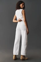 MOTHER The Full Pipe Flood High-Rise Barrel Jeans