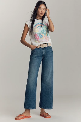 MOTHER The Dodger High-Rise Straight-Leg Ankle Jeans