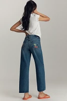 MOTHER The Dodger High-Rise Straight-Leg Ankle Jeans