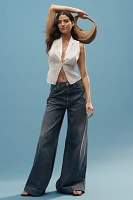 MOTHER The Headliner Sneak High-Rise Wide-Leg Jeans