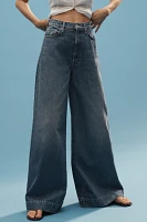 MOTHER The Headliner Sneak High-Rise Wide-Leg Jeans