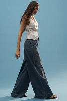 MOTHER The Headliner Sneak High-Rise Wide-Leg Jeans