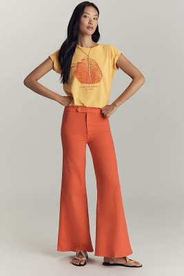 MOTHER The Tap Roller Skimp High-Rise Flare Jeans