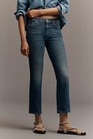 MOTHER The Insider Mid-Rise Bootcut Ankle Jeans