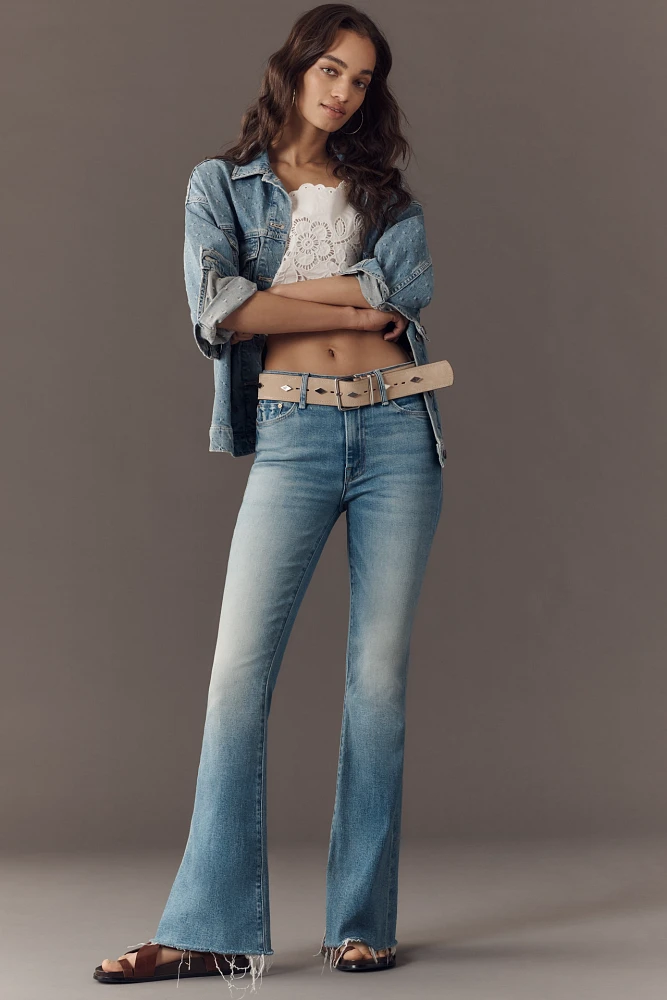 MOTHER The Weekender Mid-Rise Fray Jeans