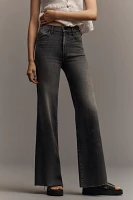 MOTHER The Hustler Roller High-Rise Wide-Leg Ankle Jeans
