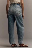 MOTHER The Fangirl Button-Front High-Rise Barrel Jeans