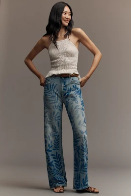 MOTHER The Lasso Sneak High-Rise Wide-Leg Jeans