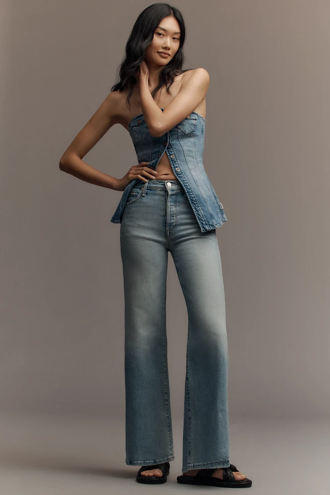 MOTHER The Tomcat Roller High-Rise Wide-Leg Jeans