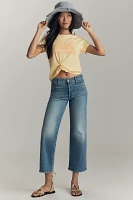 MOTHER The Maven High-Rise Wide-Leg Ankle Jeans