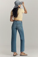 MOTHER The Maven High-Rise Wide-Leg Ankle Jeans