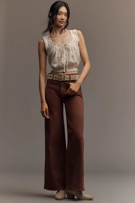 MOTHER The Patch Pocket Undercover Sneak High-Rise Wide-Leg Jeans
