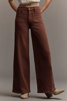 MOTHER The Patch Pocket Undercover Sneak High-Rise Wide-Leg Jeans