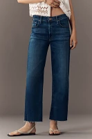 MOTHER The Rambler Zip High-Rise Straight-Leg Ankle Jeans