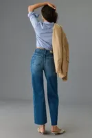 DL1961 Hepburn High-Rise Wide-Leg Ankle Jeans