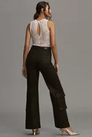 DL1961 The Coated Hepburn High-Rise Wide-Leg Jeans