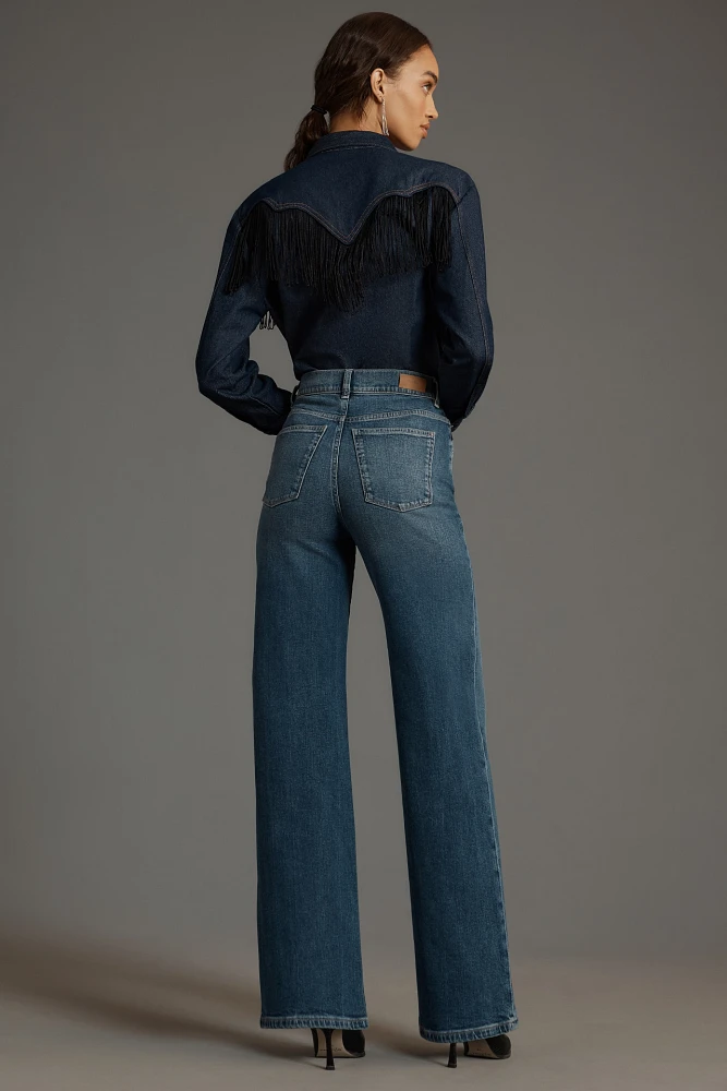 DL1961 Hepburn High-Rise Wide-Leg Ankle Jeans