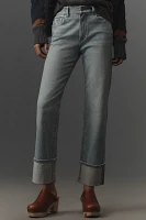 DL1961 Patti Cuffed High-Rise Straight-Leg Jeans