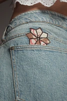 Pilcro Baggy Boyfriend High-Rise Quilted Jeans