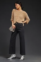 The Colette Cropped Wide-Leg Jeans by Maeve: Sparkle Edition