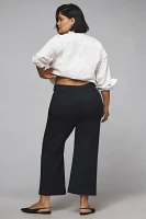 The Colette High-Rise Cropped Wide-Leg Jeans by Maeve: Sparkle Edition