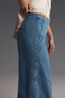 Maeve Scallop-Edge High-Rise Wide-Leg Jeans