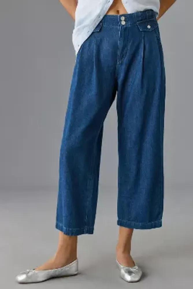 Pilcro Mid-Rise Pleated Trouser Jeans