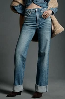 The Austyn High-Rise Cuffed Wide-Leg Jeans by Pilcro