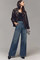 Pilcro Utility High-Rise Wide-Leg Jeans