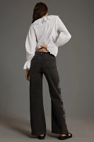 Driftwood Charlee Mid-Rise Wide-Leg Jeans