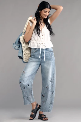 Driftwood Parker High-Rise Barrel Jeans