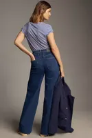 Closed Glow-Up Mid-Rise Crop Wide-Leg Jeans